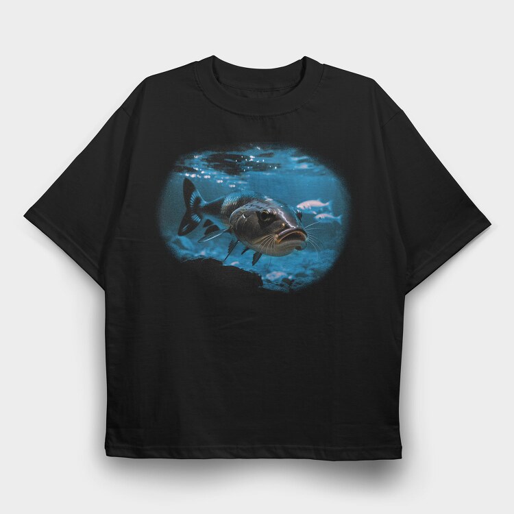 Catfish, Tricou Oversize Barbati (Unisex)
