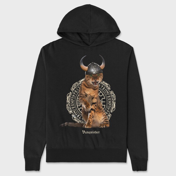 Cat Viking, Hanorac Oversize Barbati (Unisex)