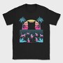 Cat Vaporwave, Tricou Barbati (Unisex)