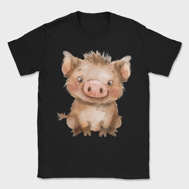 Watercolor Piglet, Tricou Barbati (Unisex)