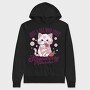 Cat Strawberry Milkshake, Hanorac Oversize Barbati (Unisex)