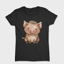 Watercolor Piglet, Tricou Femei