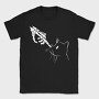 Cat Skeleton Hand, Tricou Barbati (Unisex)