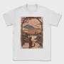 Cat Sitting Traditional Japanese, Tricou Barbati (Unisex)