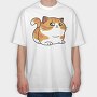 Cat Kawaii, Tricou Oversize Barbati (Unisex)
