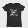Watercolor Pit Bull Peek, Tricou Femei