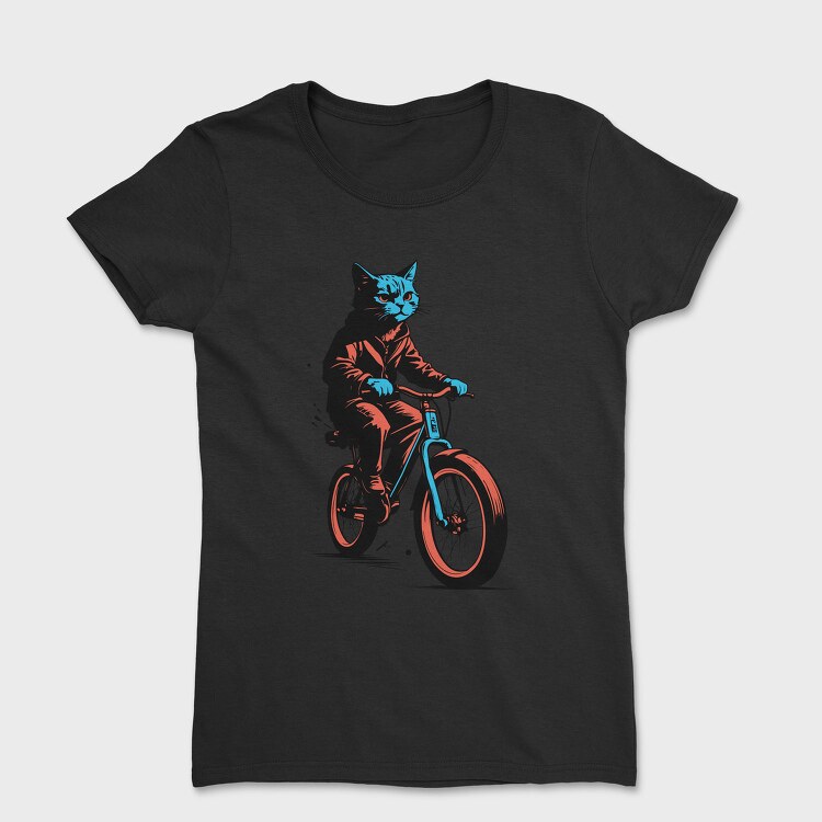 Cat on Bike, Tricou Femei
