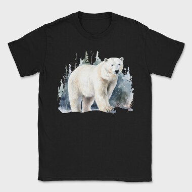 Watercolor Polar Bear, Tricou Barbati (Unisex)