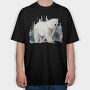Watercolor Polar Bear, Tricou Oversize Barbati (Unisex)