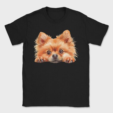 Watercolor Pomeranian, Tricou Barbati (Unisex)