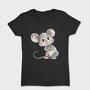 Watercolor Mouse Cute, Tricou Femei