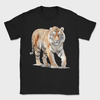 Watercolor Tiger Walk, Tricou Barbati (Unisex)