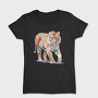 Watercolor Tiger Walk, Tricou Femei