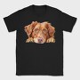 Watercolor Retriever Peeking, Tricou Barbati (Unisex)