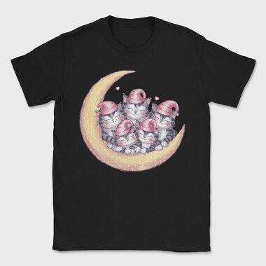 Watercolor Sleepy Kittens, Tricou Barbati (Unisex)