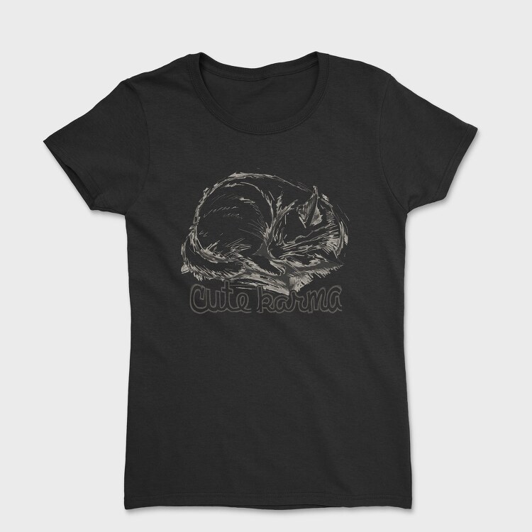 Cat Karma Sketch, Tricou Femei