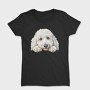 Watercolor Poodle Peeking, Tricou Femei