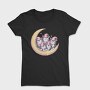 Watercolor Sleepy Kittens, Tricou Femei