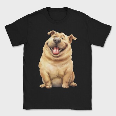 Watercolor Smiling Dog, Tricou Barbati (Unisex)
