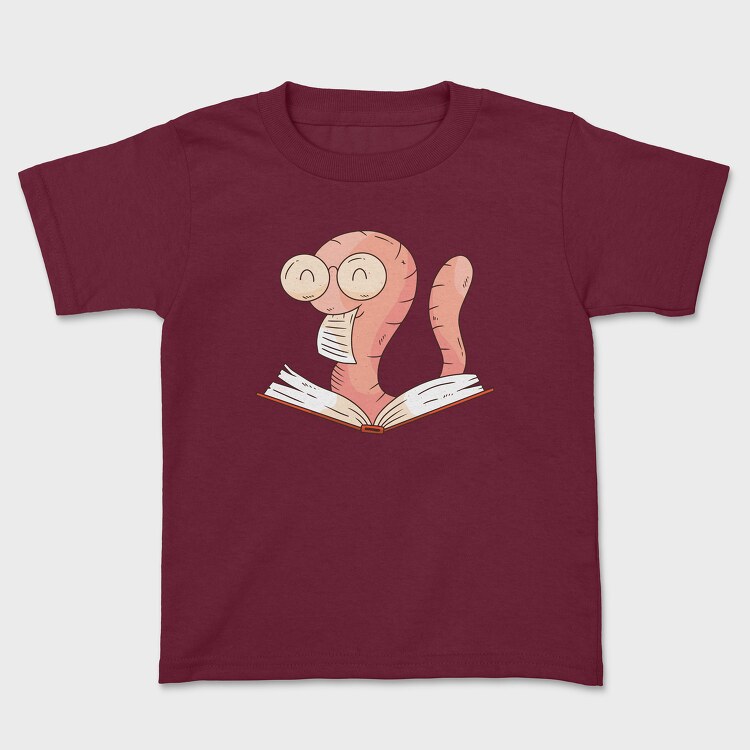 Reading Worm, Tricou Copii