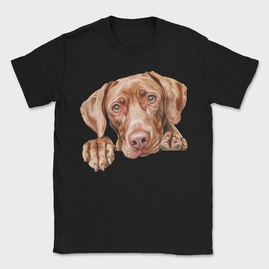 Watercolor Vizsla Peep, Tricou Barbati (Unisex)