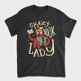 Crazy Book Lady, Tricou Barbati (Unisex)