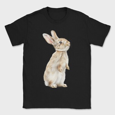 Watercolor Rabbit Beige, Tricou Barbati (Unisex)
