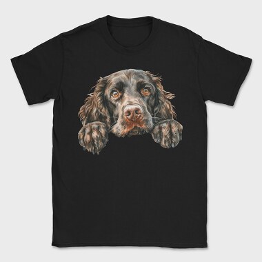 Watercolor Spaniel Peeking, Tricou Barbati (Unisex)
