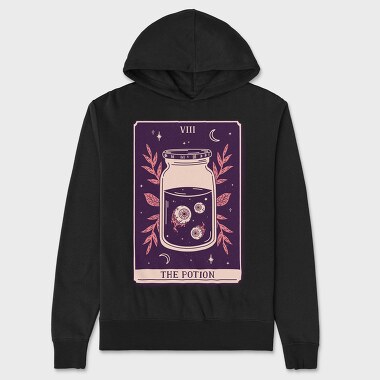 Potion Mystical Tarot Card 08, Hanorac Oversize Barbati (Unisex)