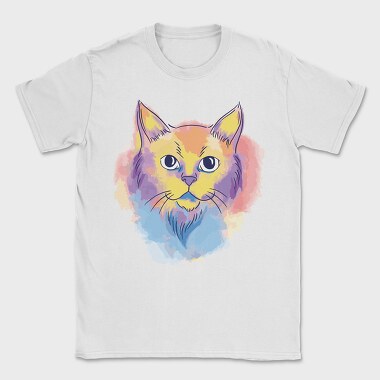 Watercolor Cat, Tricou Barbati (Unisex)