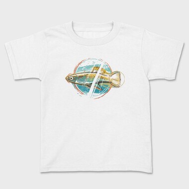 Watercolor Fish Olomina, Tricou Copii