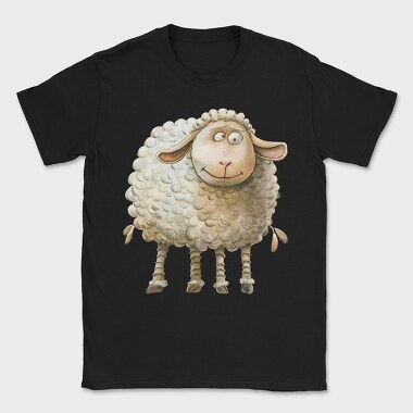 Watercolor Sheep, Tricou Barbati (Unisex)