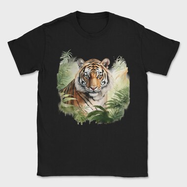 Watercolor Tiger Jungle, Tricou Barbati (Unisex)