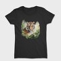 Watercolor Tiger Jungle, Tricou Femei