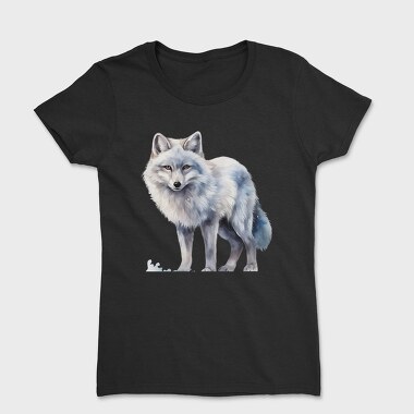 Watercolor Wolf Ice, Tricou Femei