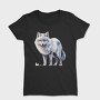 Watercolor Wolf Ice, Tricou Femei