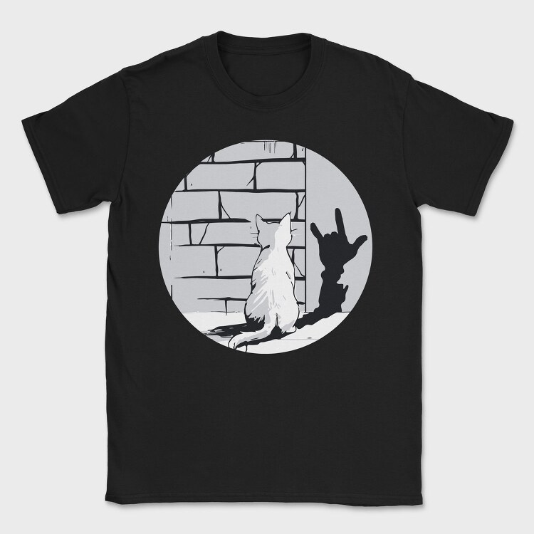 Cat Rock Sign Shadow, Tricou Barbati (Unisex)