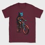 Cat on Bike, Tricou Barbati (Unisex)