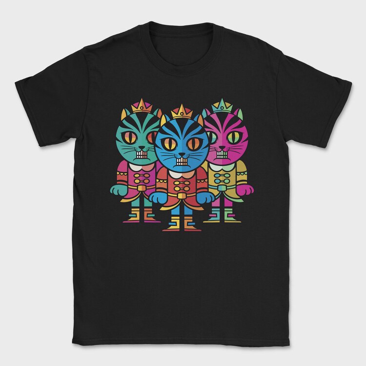 Cat Nut Cracker, Tricou Barbati (Unisex)