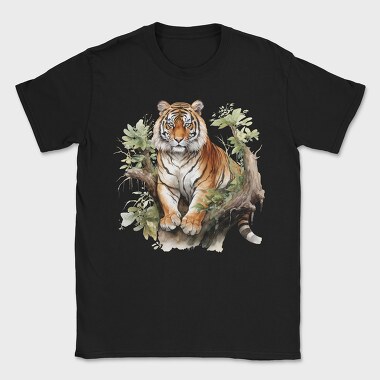 Watercolor Tiger Mist, Tricou Barbati (Unisex)