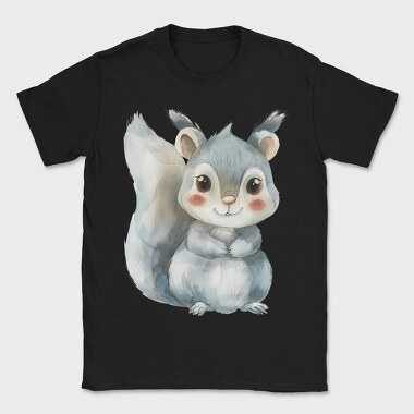 Watercolor Squirrel, Tricou Barbati (Unisex)