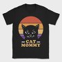 Cat Mommy Retro Sunset, Tricou Barbati (Unisex)