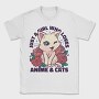 Cat Kawaii Anime Quote, Tricou Barbati (Unisex)
