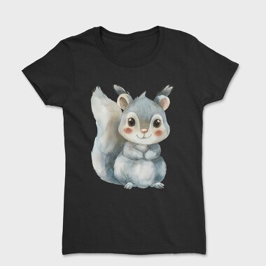 Watercolor Squirrel, Tricou Femei