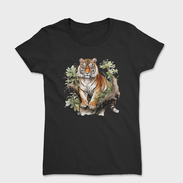 Watercolor Tiger Mist, Tricou Femei