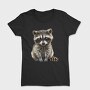 Watercolor Raccoon Cub, Tricou Femei