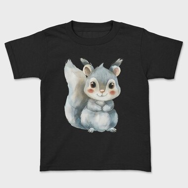 Watercolor Squirrel, Tricou Copii