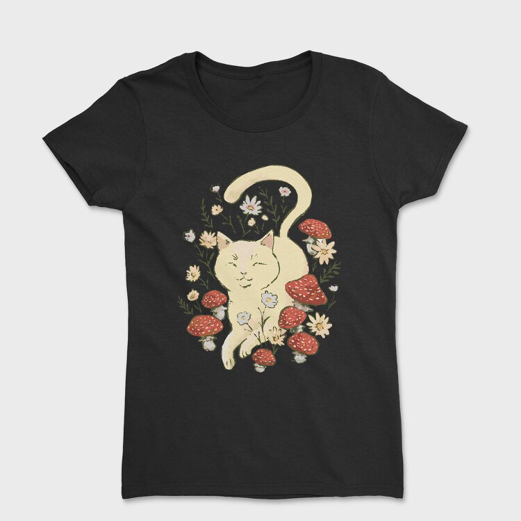 Cat Cottagecore, Tricou Femei