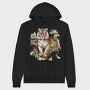 Watercolor Tiger Mist, Hanorac Oversize Barbati (Unisex)