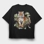 Watercolor Tiger Mist, Tricou Oversize Barbati (Unisex)